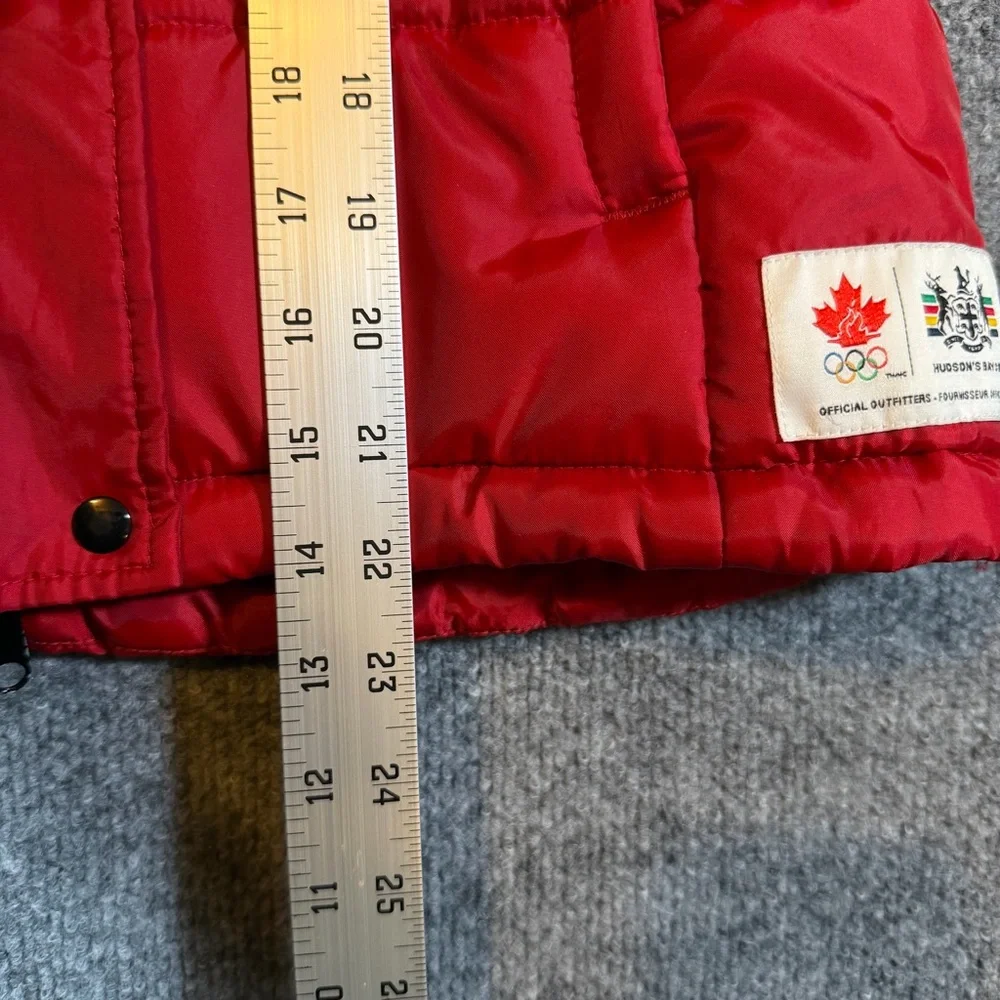 HBC Hudson's Bay Co. Girls' 10 - 12‎ Red TEAM CANADA Olympics Puffer Vest